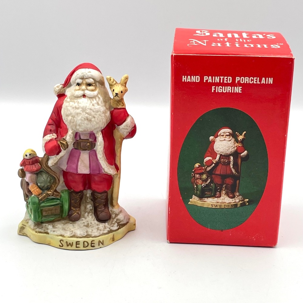 1991 Santa's of the Nations Sweden Jultomte Figurine RSVP #8905 w/ Box